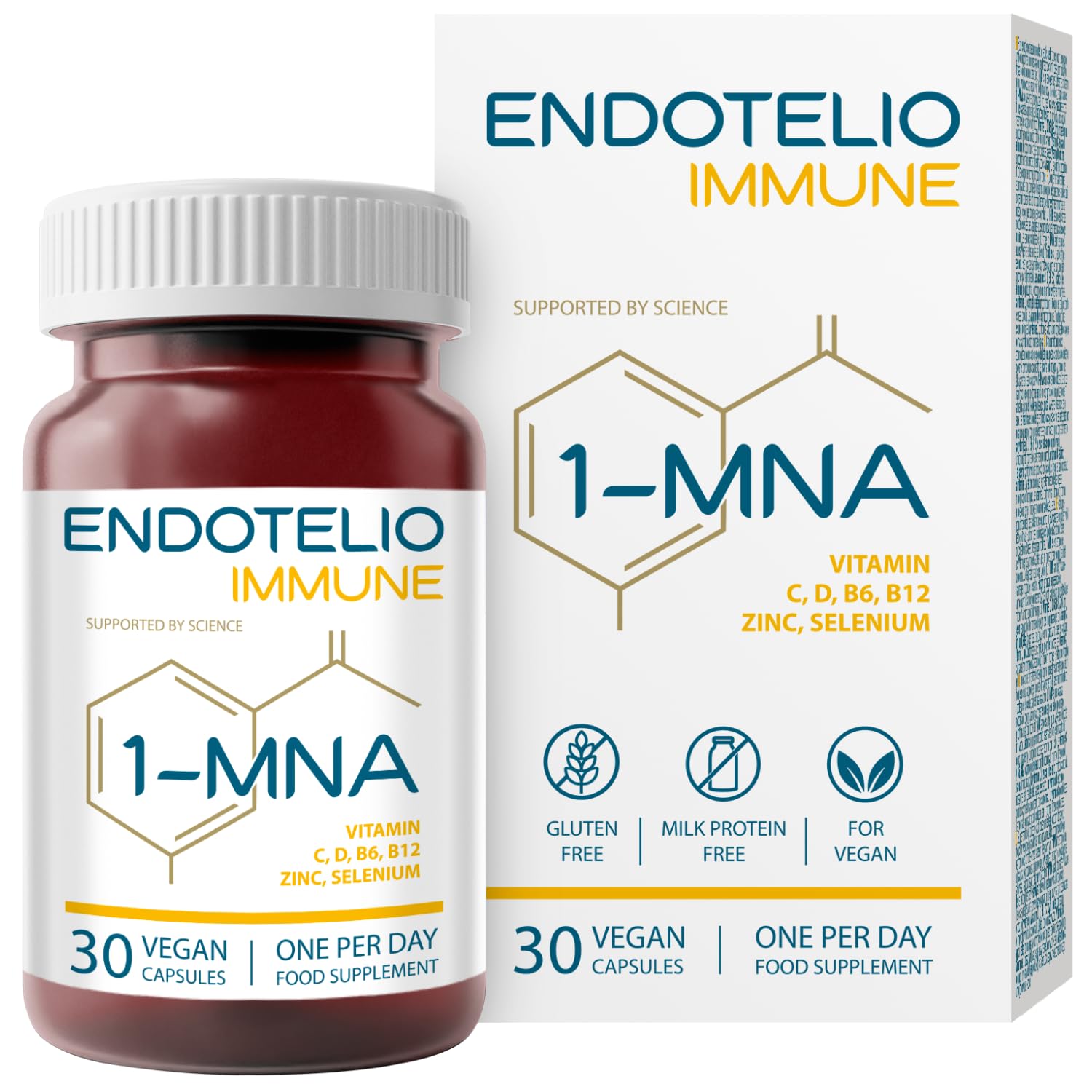 1-MNA Immune, Integratore Anti-invecchiamento, Ottimizza NAD+, Vitamine e Minera