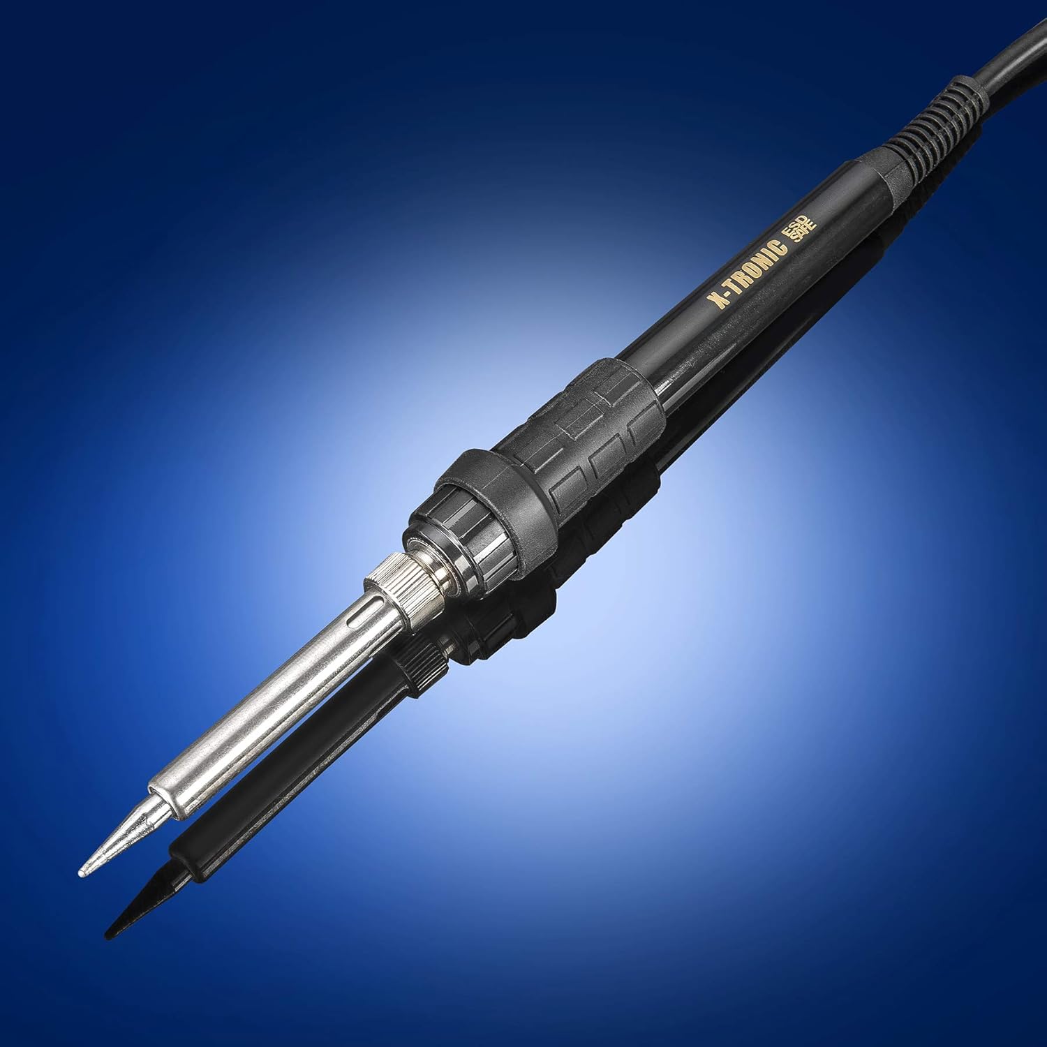 X-Tronic 9070-XR3 • 90 Watt • Heavy Duty - Fine to Medium Gauge Wire - Soldering Iron Station • LED Temp Display, Sleep Function (0 to 30 Minutes), °C to°F Function & Calibration Function (± 99°C)