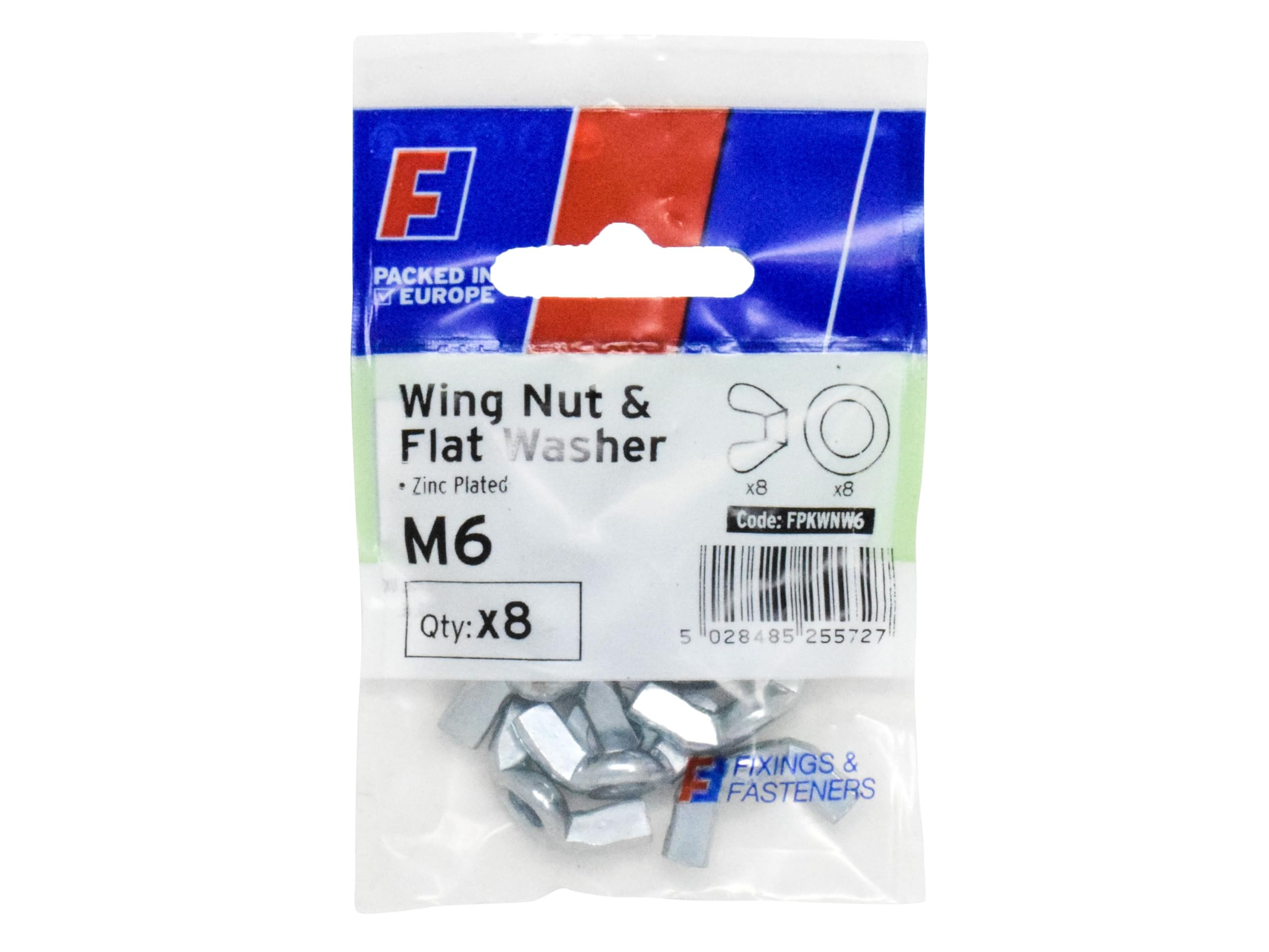 Forgefix Wing Nut & Washer M6 ForgePack 8, provide a convenient alternative to standard Hex Nuts, and allow hand tightening.