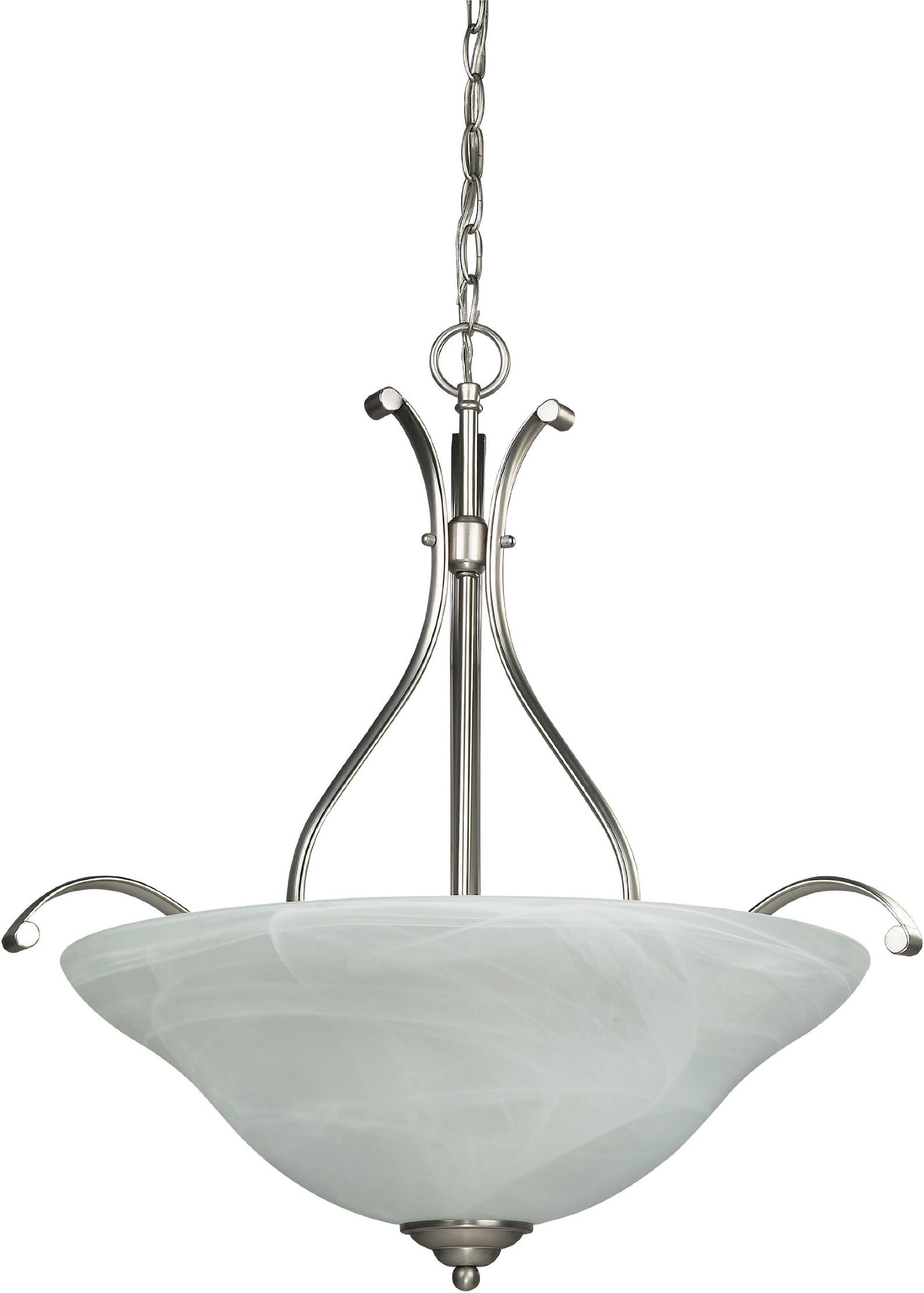 CANARM LTD. ICH372A03BPT24 Michael 3 Bulb Chandelier Light, Brushed Pewter
