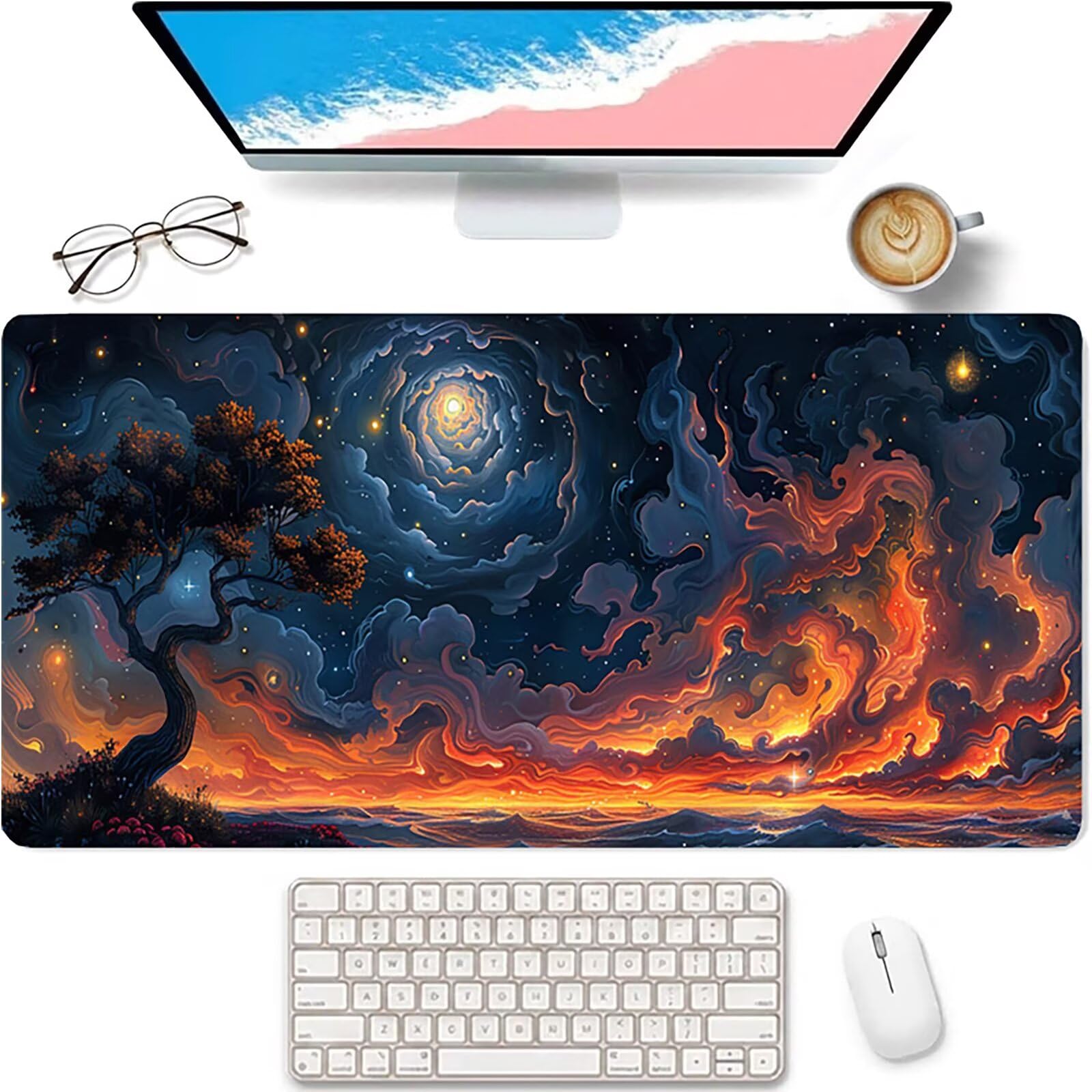 Wolke duża podkładka pod mysz XXL 1200 x 600 x 3 mm, Tree Gaming podkładka