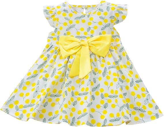 Amazon Co Jp ワンピース 女の子 ベビ 服 夏 赤ちゃん服 ドレス 可愛い フリル 子供服 ガールズ チュチュドレス カジュアル オシャレ 発表会 ドレス キッズ フォマール 結婚式 お宮参り さくらんぼ柄 ジャンパースカート 蝶結び プレゼント 服 ファッション小物