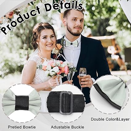 Nœud Papillon Homme En Satin Uni Noir