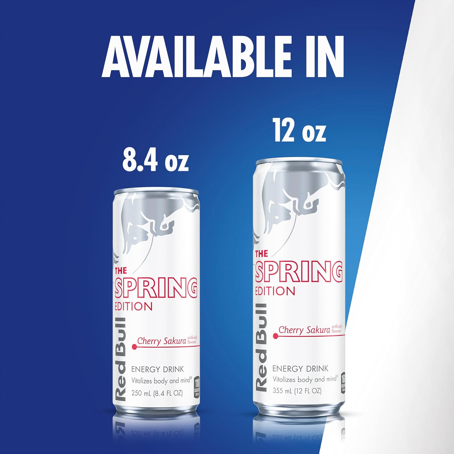 Red Bull Spring Edition Energy Drink, Cherry Sakura, 80mg Caffeine, Taurine & B Vitamins, 8.4 fl. oz. Pack of 24 Cans