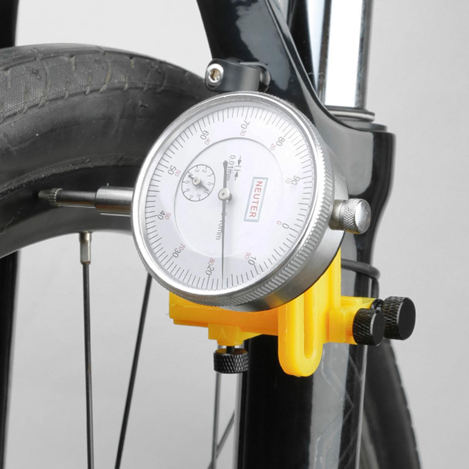 Jauge pour vélo - Support de centrage de roue de vélo - Outil de réglage des rayons de vélo - Outils de réglage de réparation de vélo - Accessoires de vélo pour la plupart des cadres de vélo