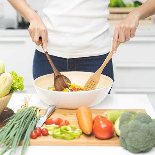 Miniatura 6 de UPKOCH Cuchara de madera en forma de corazón, cuchara de amor de mango largo para aperitivo, servir, mezclar, utensilio de cocina para embutidos,