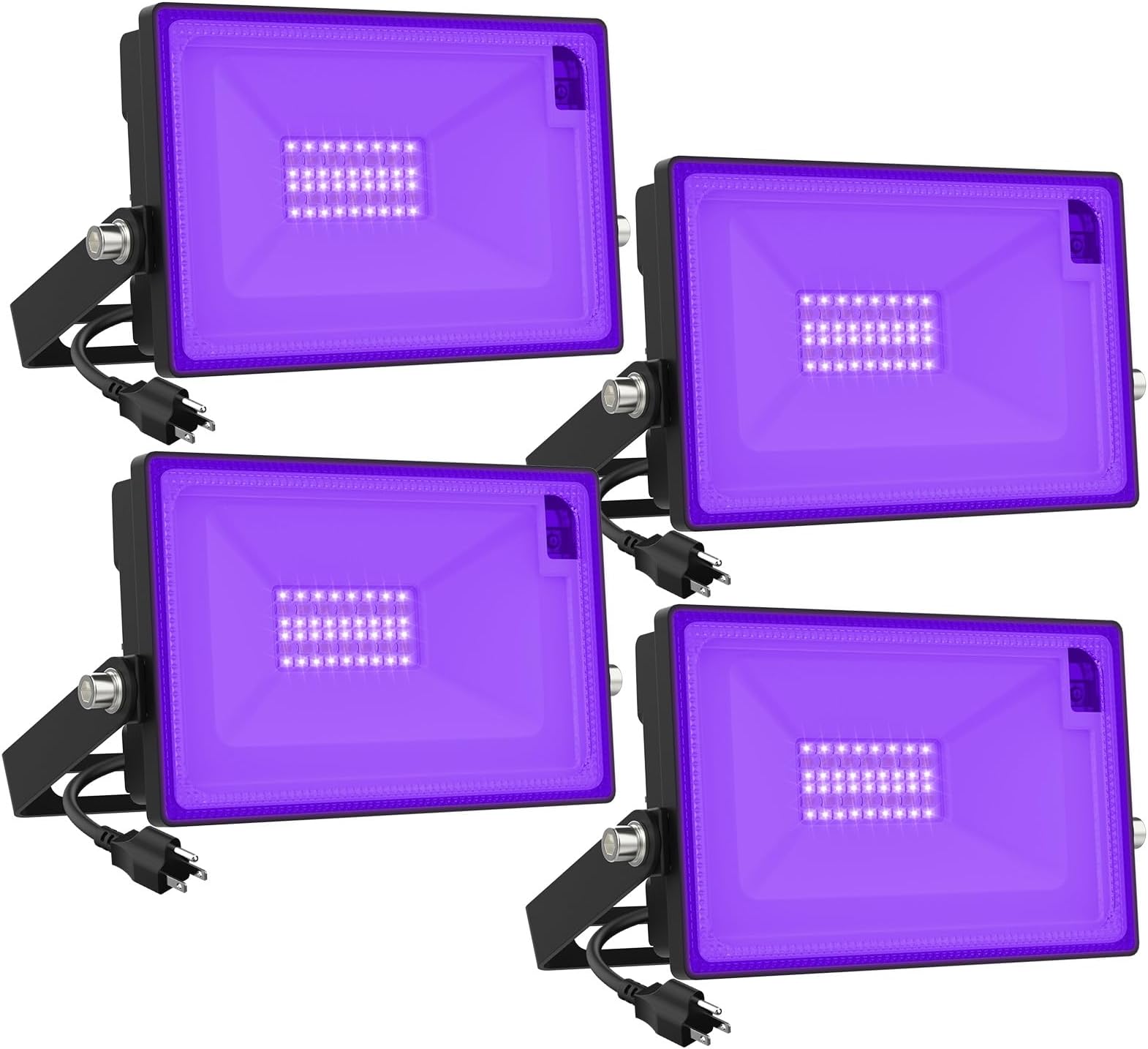Onforu 20W LED Black Light with 6500K Daylight, 160W Equiv Dimmable Black Light Flood Light with Remote & Timing, IP66 Outdoor Black Lights for Glow Party Halloween Christmas Fluorescent Poster Stage