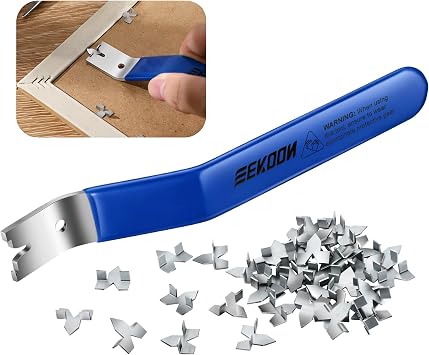 Feekoon Glazier Point Driver with 100 Push Points, Blue