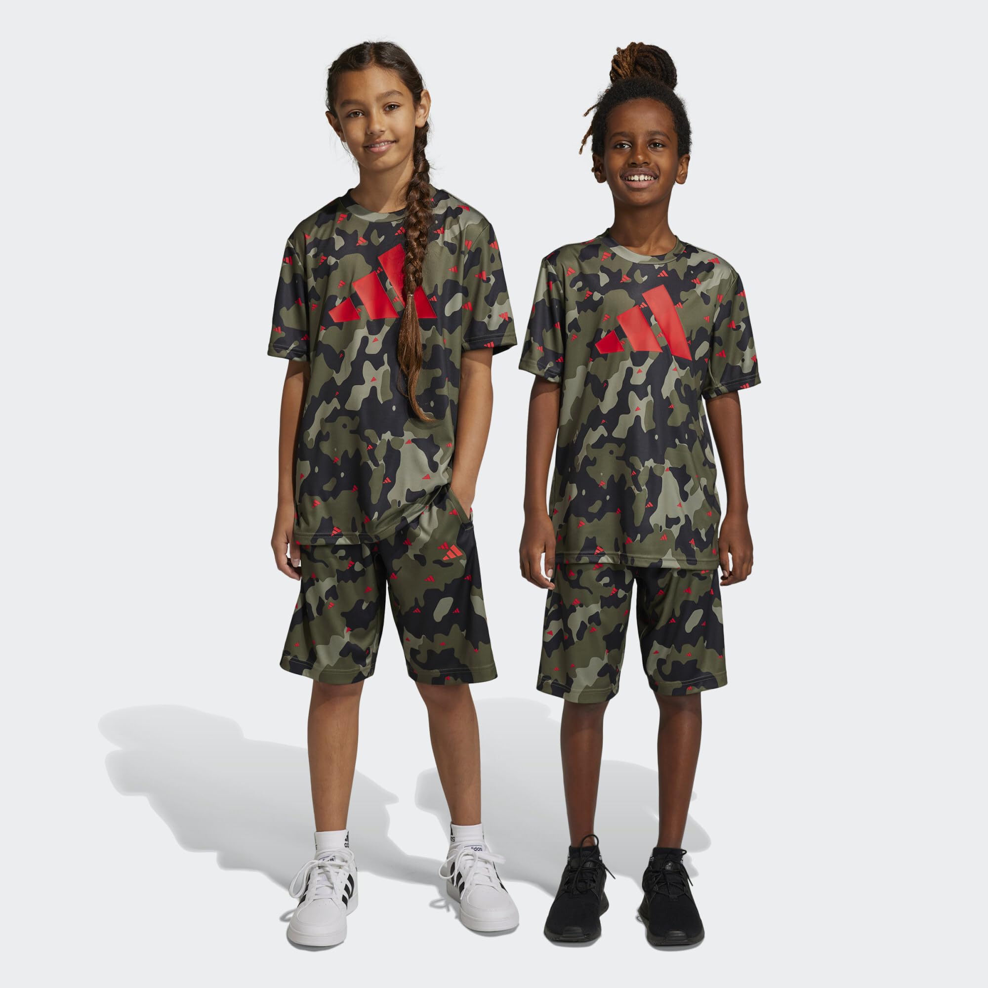 adidas Train Essentials Seasonal Aeroready Allover Print Regular-fit Shorts - Sport - Mixte Enfant