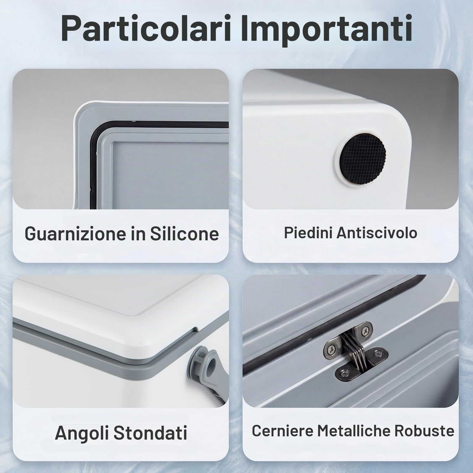LIFEZEAL Frigorifero portatile rigido, 12 l, scatola termica isolata stampata ad iniezione con impugnatura comoda, frigorifero portatile anti-perdite, per campeggio, pesca, code di auto