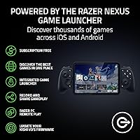 Vista 9 de Razer Kishi V3 Pro Gaming Controller for iPhone 15, 16, 17 Series, Android & iPad mini up to 8": Full Sized TMR Thumbsticks - Back Buttons - PC