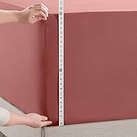 Vista 78 de Empyrean Charcoal Grey Extra Deep Pocket Fitted Sheet Full Size, Hotel Luxury Deep Pocket Full Size Fitted Sheet Only Easily Fits 18 to 24 Inch