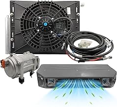 Universal 12V Under Dash Air Conditioning AC Kit 12 volt Air Conditioner for Car Van Taxi Automatic RVs Truck Electric AC energy Saving Fast Cooling
