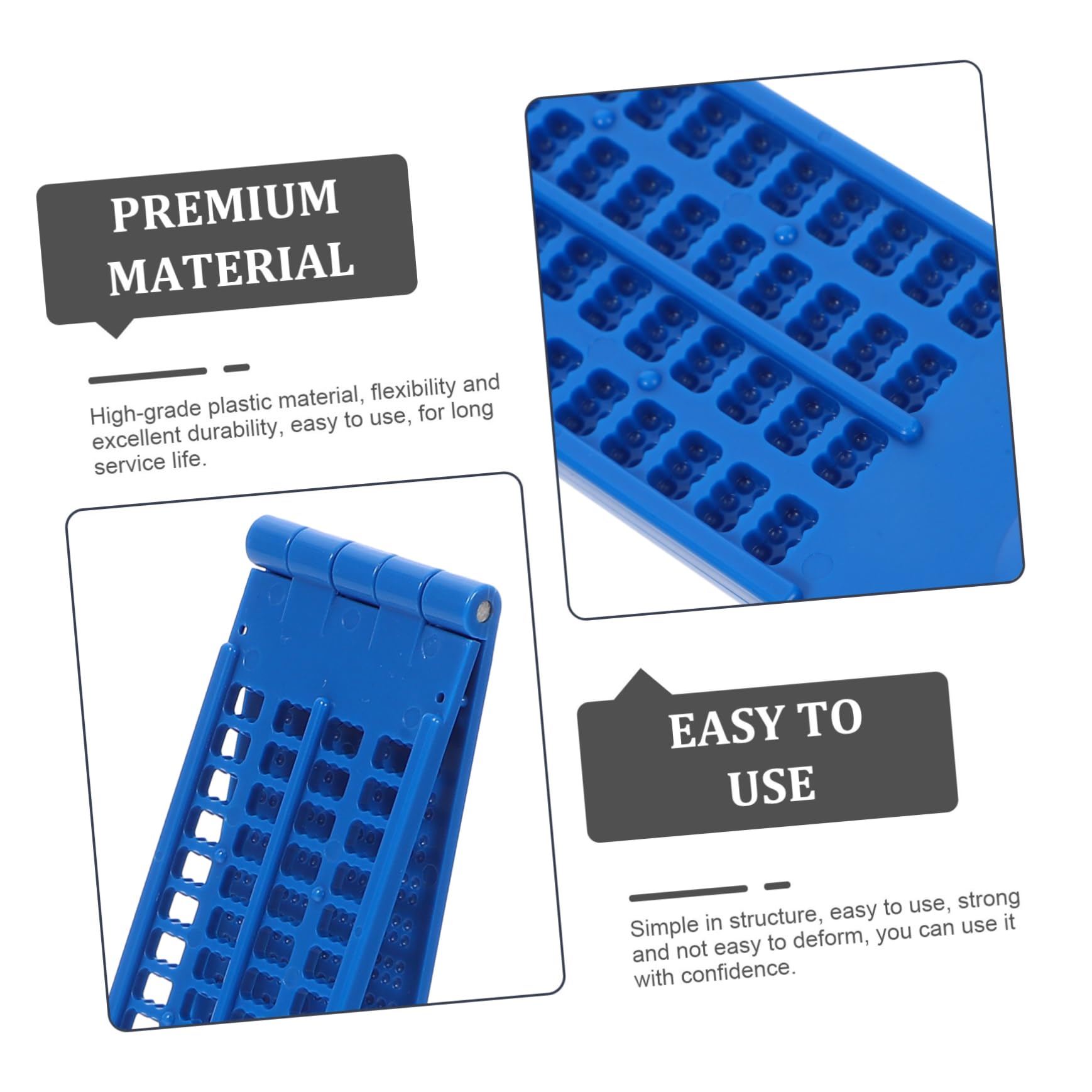 Lurrose Braille Writing and Stylus Kit 27 Rows 30 Cells Plastic Braille for Blind Easy to Use Learning Tool