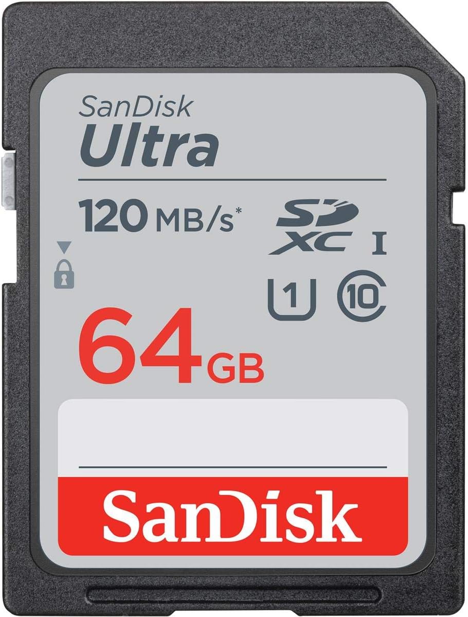 SanDisk Ultra Memory Card up to 120MB/sec Class 10 UHS-I V10