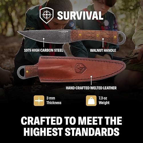 Miniatura 10 de Condor Cuchillo Kephart compacto, marrón (CTK3936257HC)