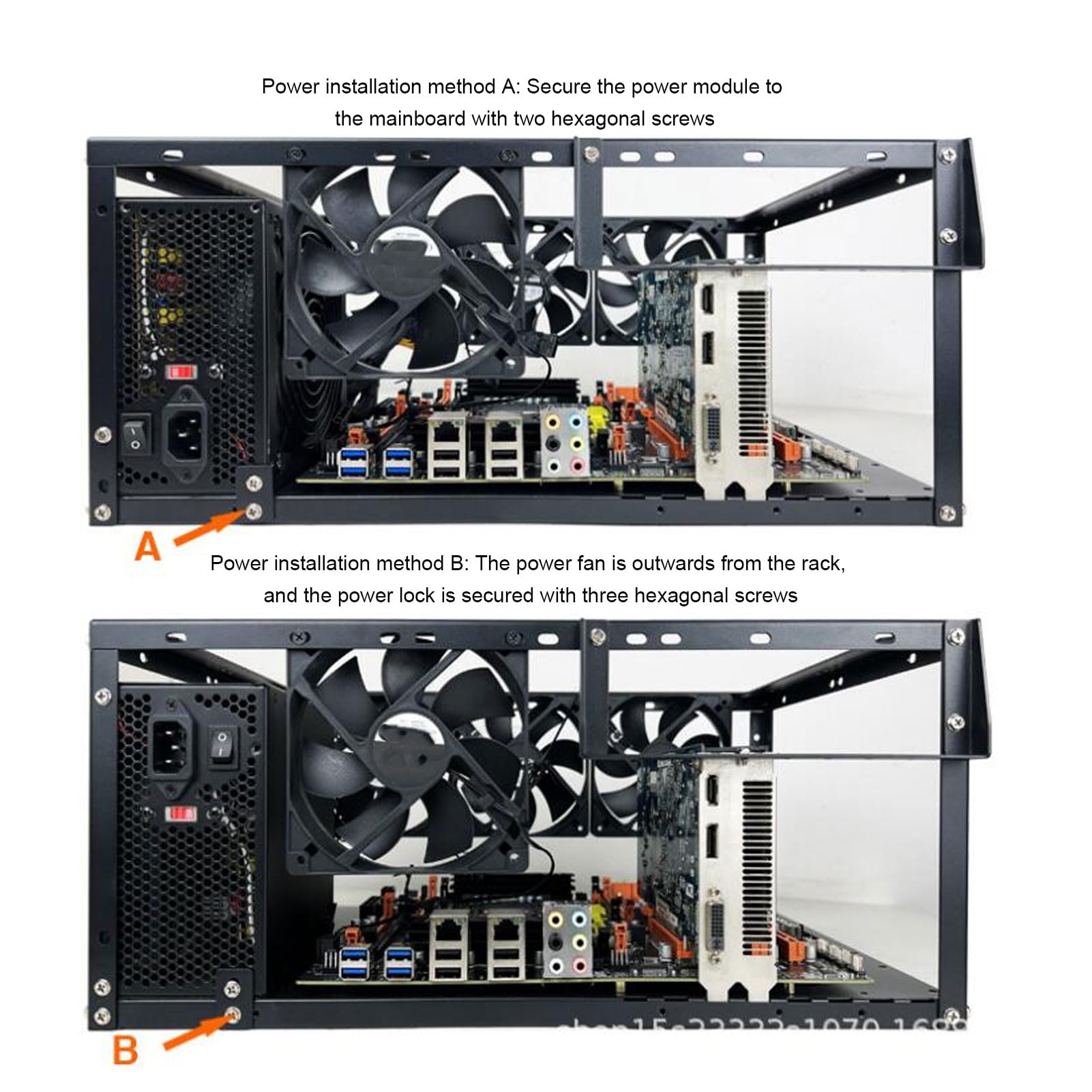 Obudowa Komputera DIY, Otwarta Obudowa ATX, Stojak na Płyty Główne EATX MATX ITX, Obudowa ATX z Szerokim Rozpraszaniem Ciepła