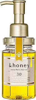 &honey Deep Moist Hair Oil, Bulgarian Damask Rose Honey, 3.4 oz (100 m)