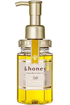 &honey Deep Moist Hair Oil, Bulgarian Damask Rose Honey, 3.4 oz 100 m