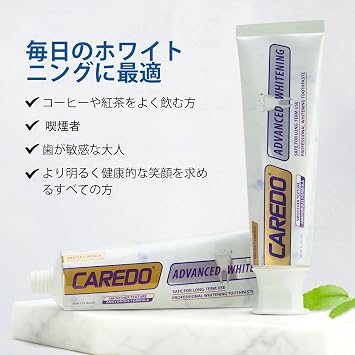 CAREDO Whitening Dental Clinic Grade Raw Enzymes x High Concentration Nano