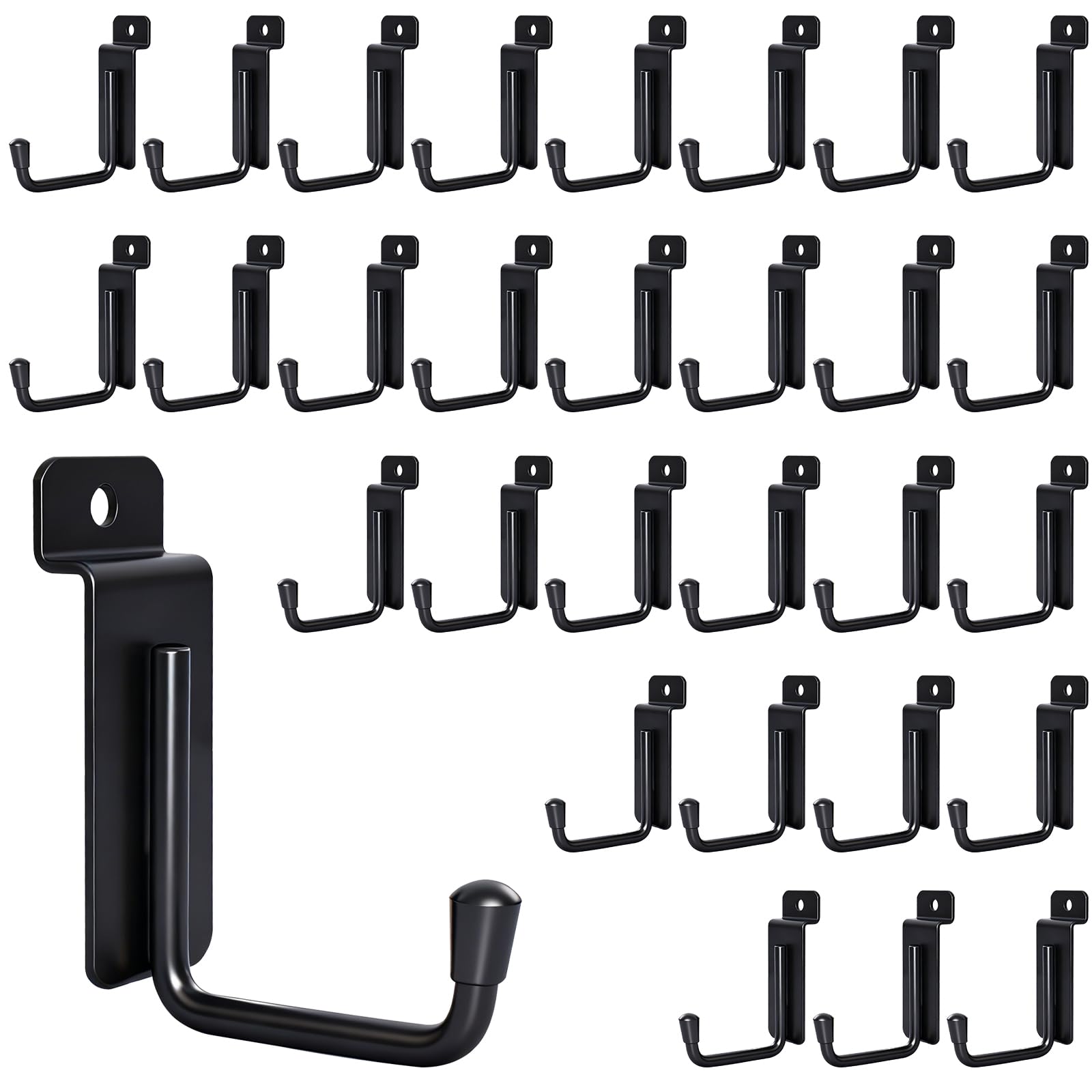 Slatwall Hooks - 50 Pack Heavy Duty -10 Slatwall Hooks - 50 Pack Heavy Duty -10
