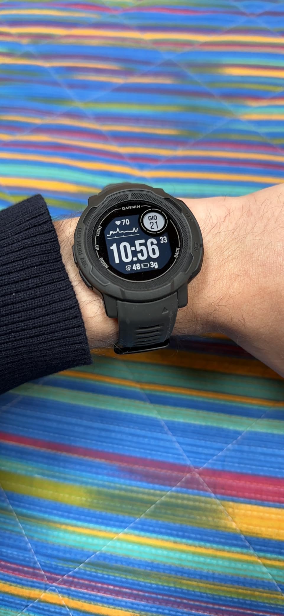 Garmin Instinct Solar, Rugged GPS Smartwatch, Built-in Sports