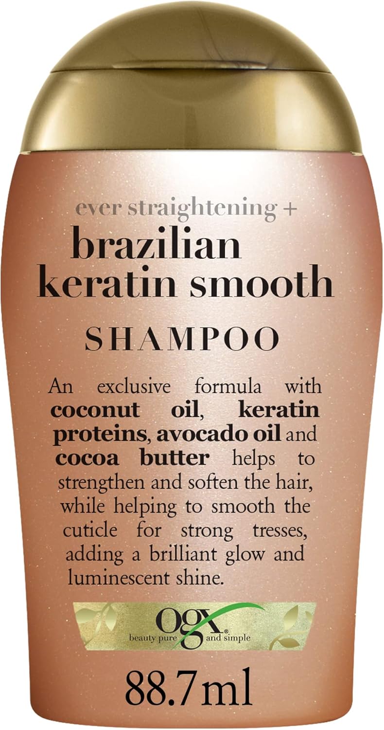 OGX Shampooing EverStraightening + Brazilian Keratin Smooth (flacon