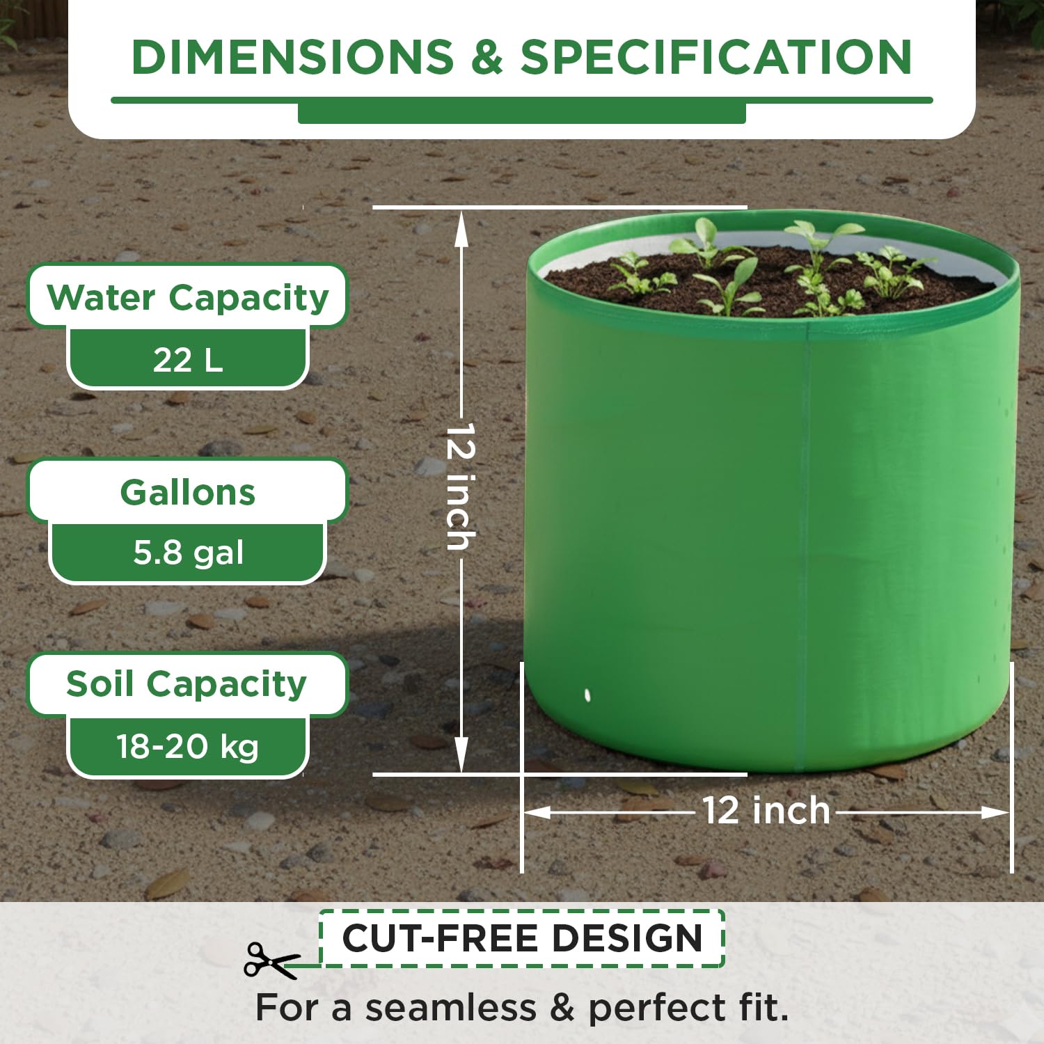 Premium Grow Bags - Durable Plant Containers -5