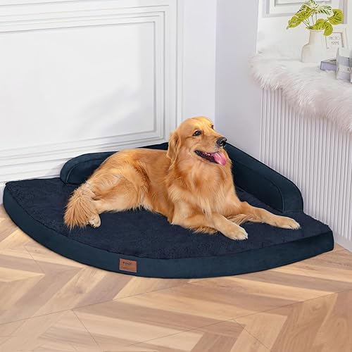 Miniatura 9 de Cama grande para perros – Cama ortopédica XL de espuma viscoelástica tipo cartón de huevos para perros con funda extraíble lavable, camas