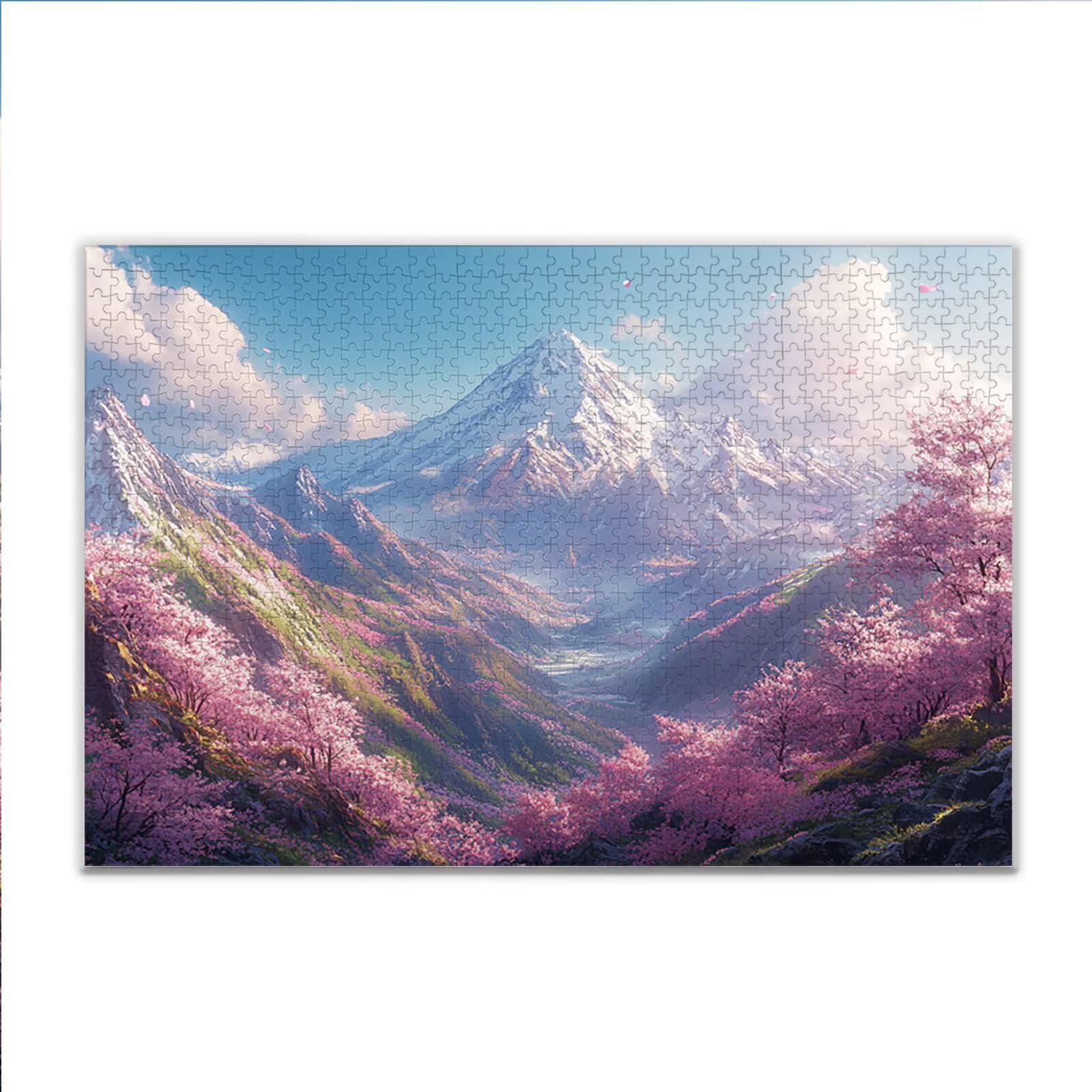 Puzzle 4000 Piezas Adultos Puzzle Monte Fuji Paisaje Rompecabezas Adultos XXL 140 x 87cm, Impossible Rompecabezas, Madera Jigsaw Arte Juego Educa Familiar Aliviar El Estrés, Regalos de Pascua I-81