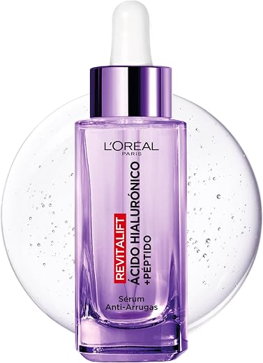 🚫 [CADUCADO] 🔥 L’Oréal Paris Revitalift Filler Anti-Wrinkle Serum with Hyaluronic Acid, Peptides, World’s No.1, Long-Lasting and Deep Hydration, Brightens and Plumps in 1H. Inspired by Korean Cosmetics, 30 ml | Hyaluronic Acid and PDRN, Fills Deep Wrinkles in 1H, Intense Hydration 48H and Instantly Brightens, Revitalift Filler