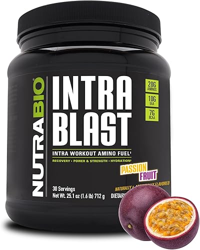 Vista 13 de NutraBio Intra Blast Bcaa - Suplemento de aminoácidos en polvo, mezcla de electrolitos e hidratación, intra, preentrenamiento y recuperación