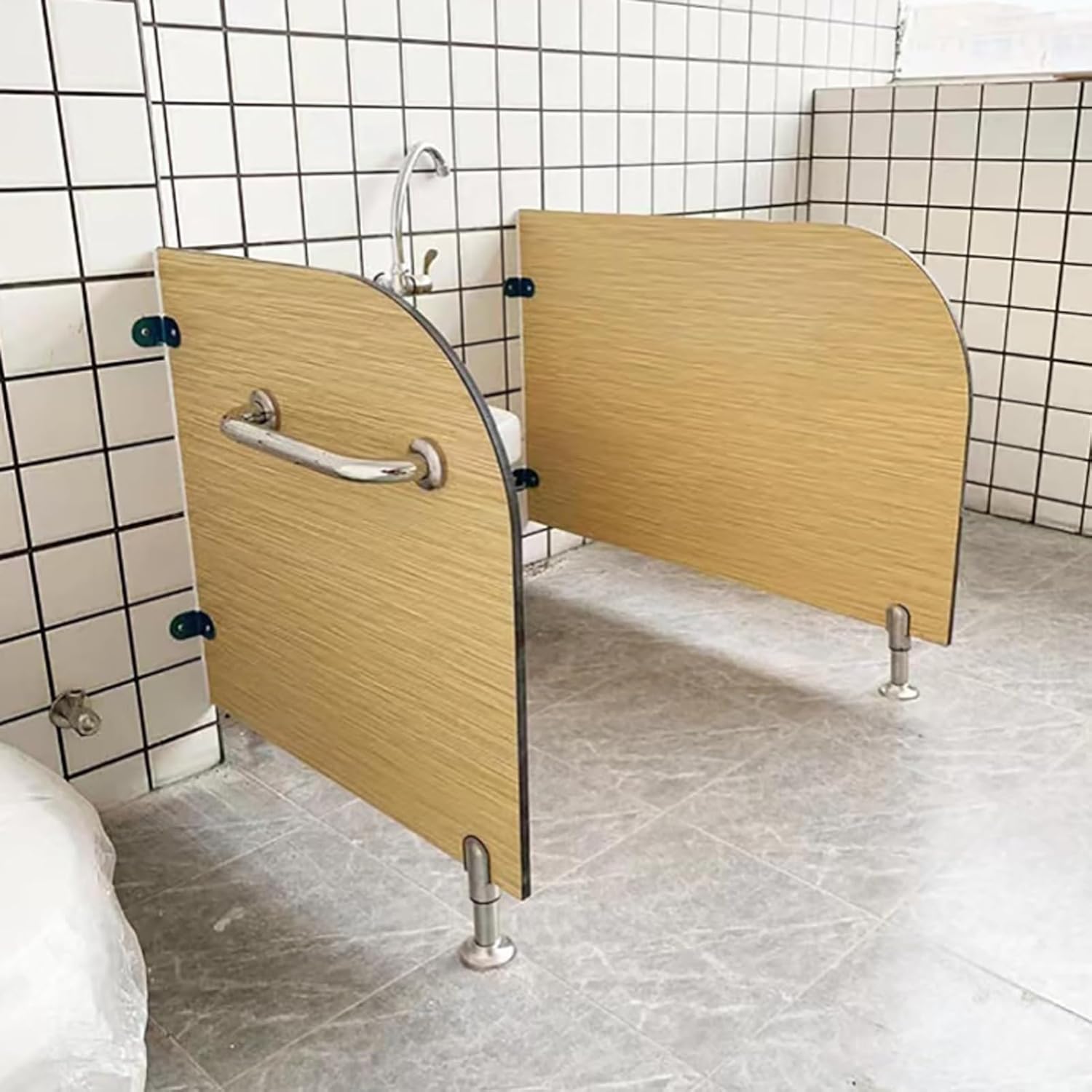 Children's Urinal Screen Toilet Partition, Urinal Board Wall Divider Partition,Kindergarten Toilet Privacy Partition Wood Divider Screen,for Kindergartens/Shopping Malls(60*60cm/23.6*23.6in)