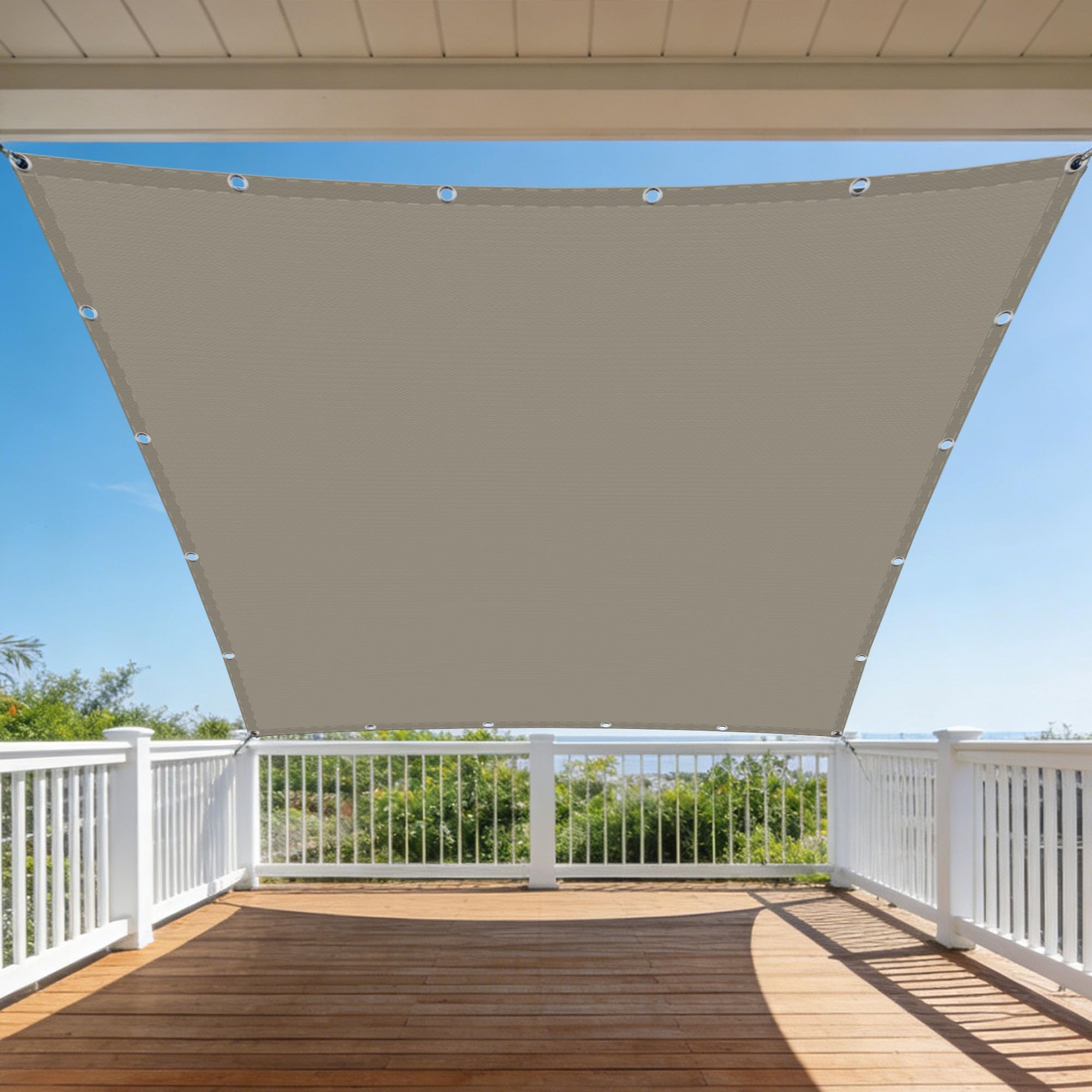 Toile ombrage jardin et terrasse imperméable contre le vent 1.2x4.5m
