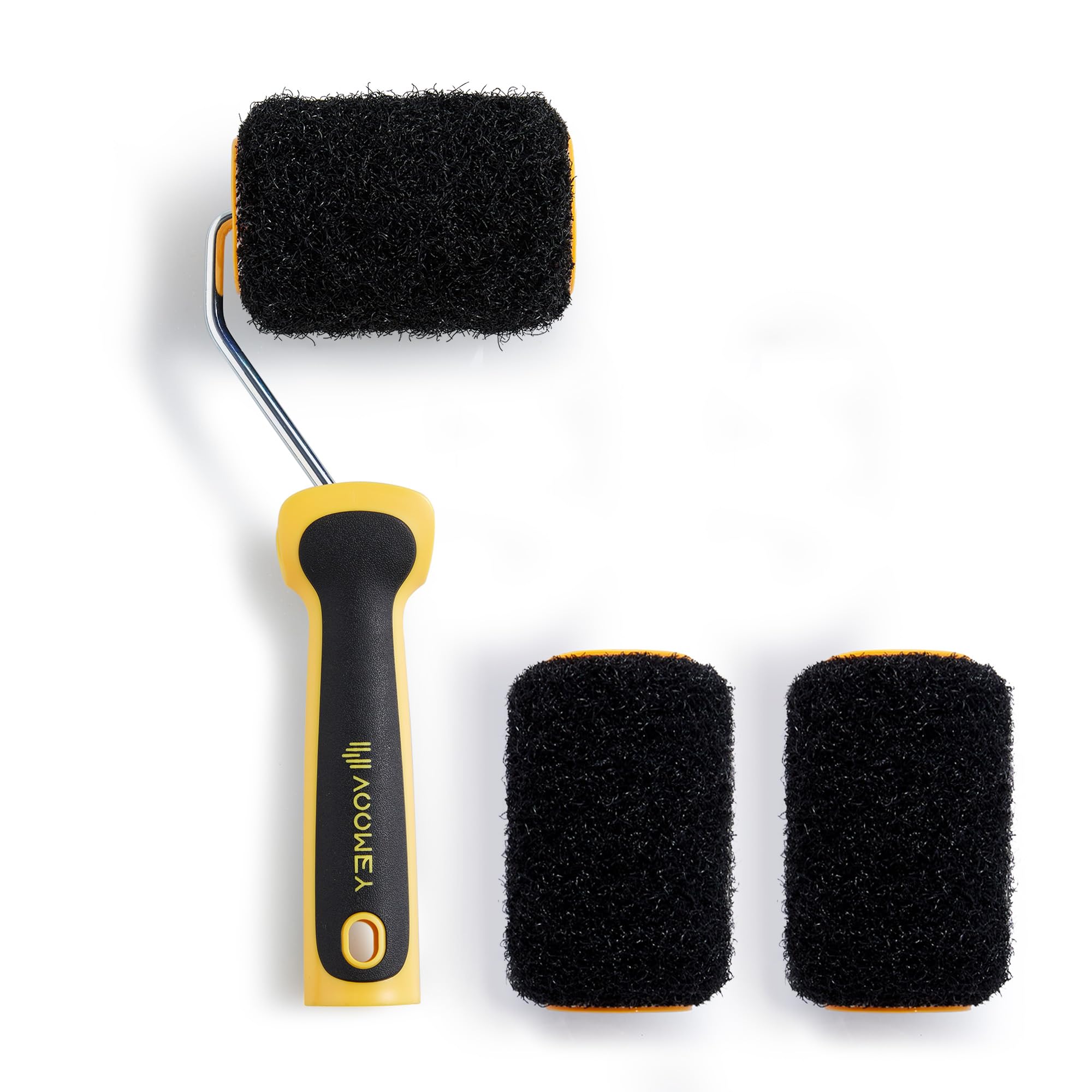 Rouleau composé cloison sèche Voomey avec 3 housses de 10,2 cm et cadre de peinture inclus