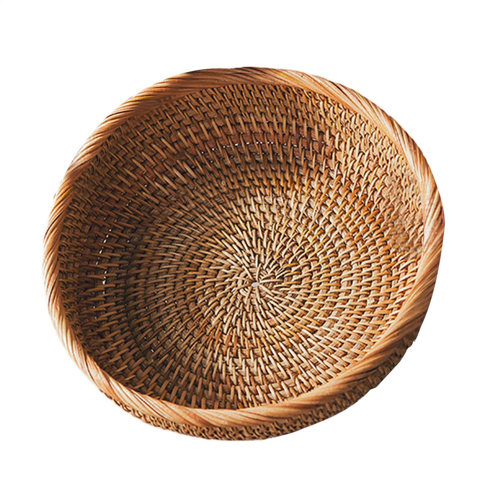 Cesta de ratán natural para servir aperitivos y organizar tu mesa de comedor