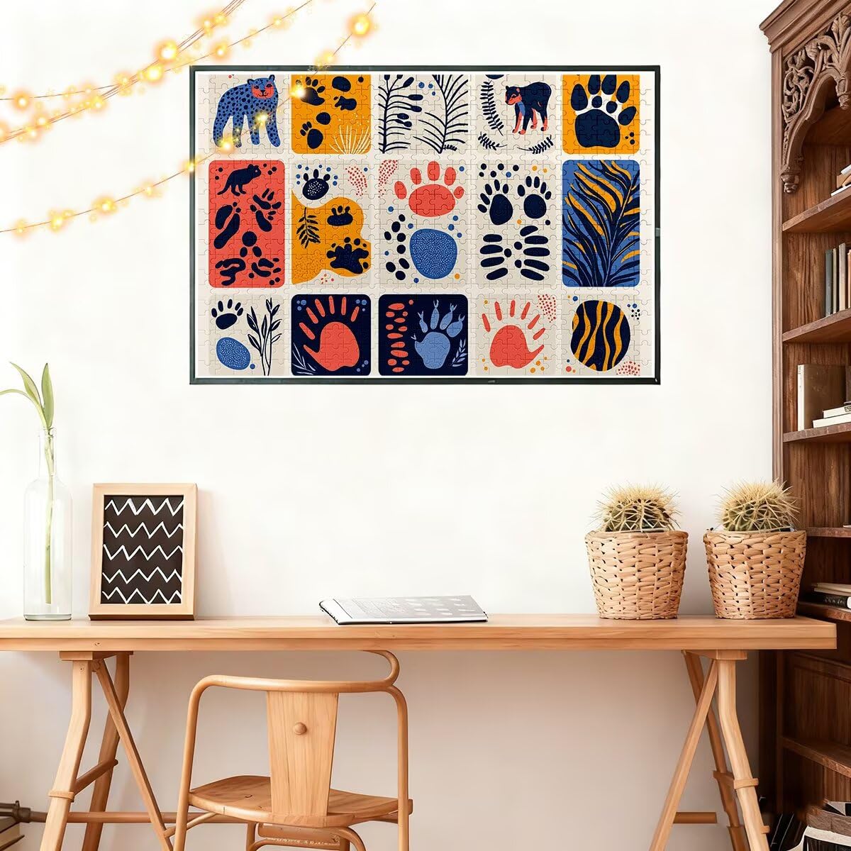F-99 Abstrakcyjne puzzle dla dorosłych 1000 sztuk puzzli dla dorosłych, urocze, 75 x 50 cm, klasyczne gry edukacyjne, dekompresja, wymagająca gra dla rodzin, piękna dekoracja domu, prezenty dla