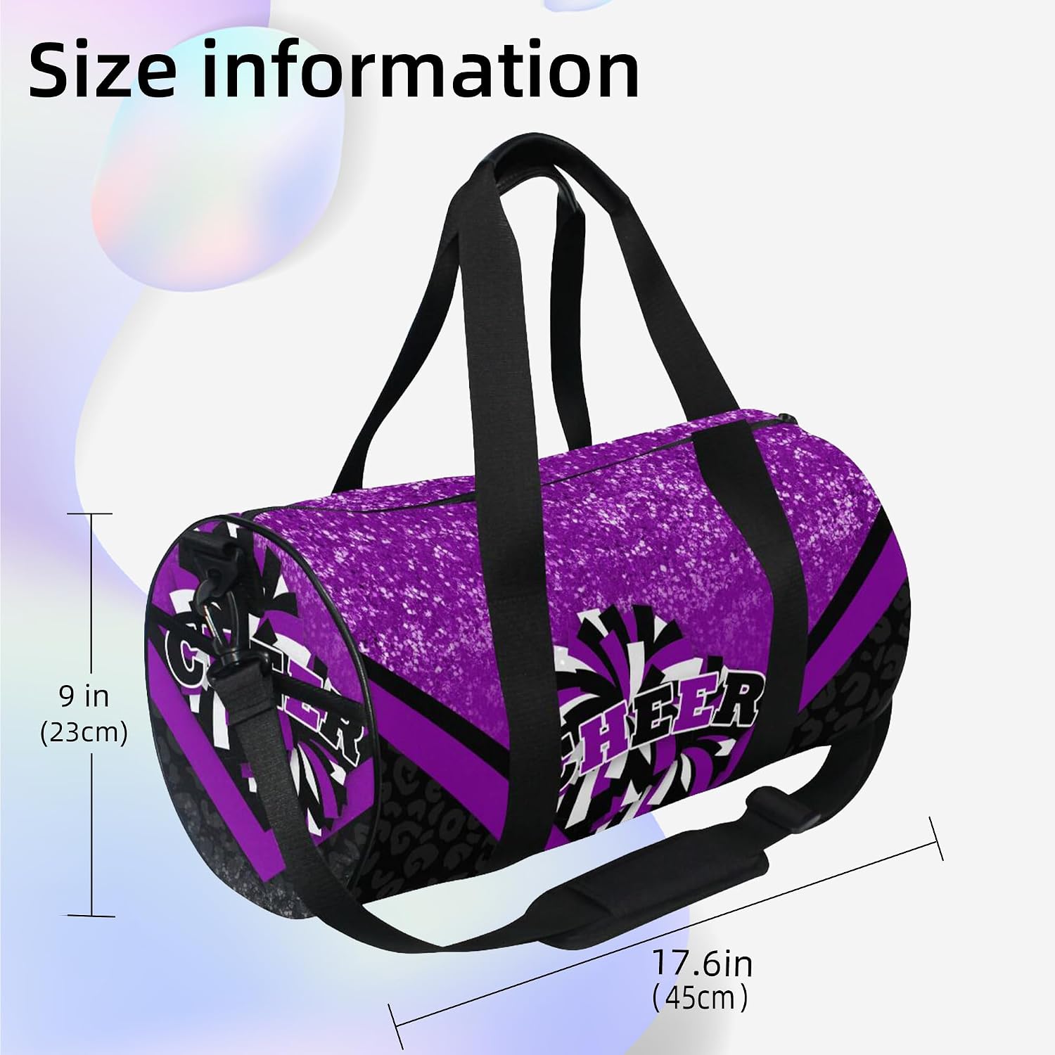 Personalized Cheerleading Bag for Girls, Custom Cheer Sport Duffel Bags with Name, Gym Bag for Cheerleaders Gift