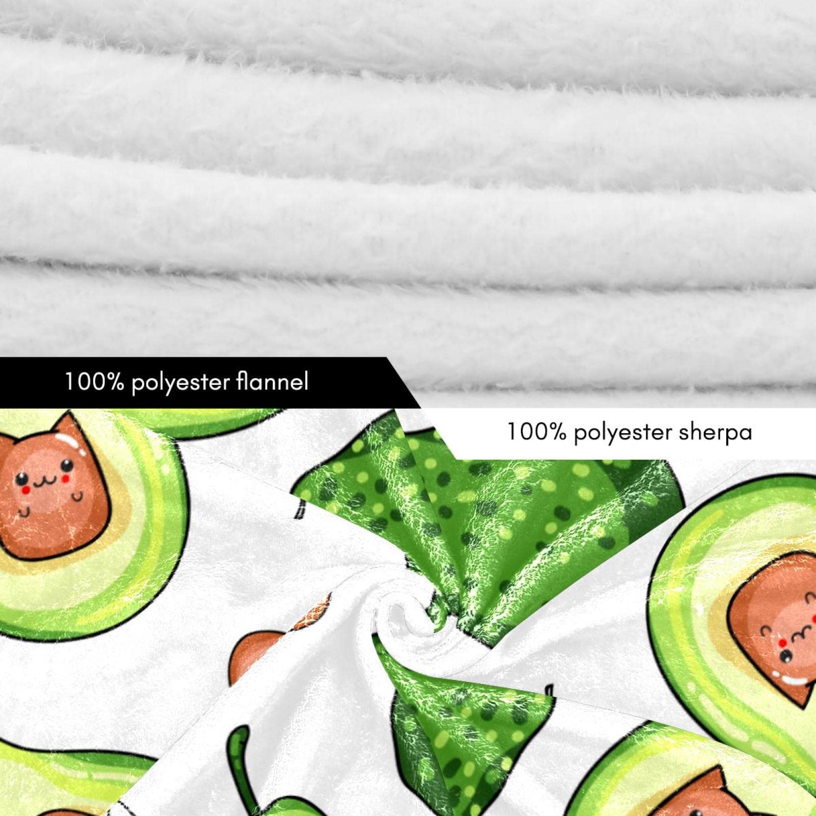 Draagbare deken Hoodie,Avocado Fruit,Oversized Hooded Deken Sweatshirt, Meerkleurig, One Size