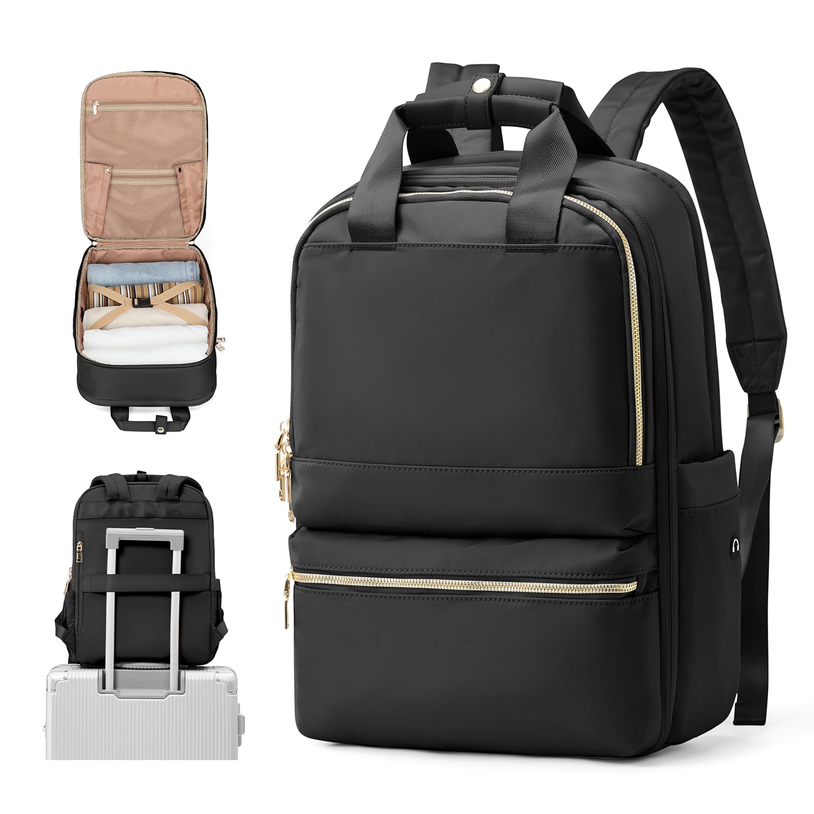 UPPACK Zaino Ryanair 40x20x25 Zaino Da Viaggio aereo Bagaglio a Mano Donna Zaino Borse da Cabina Borsa da Viaggio aereo Zaino per PC Impermeabile Casual Daypack