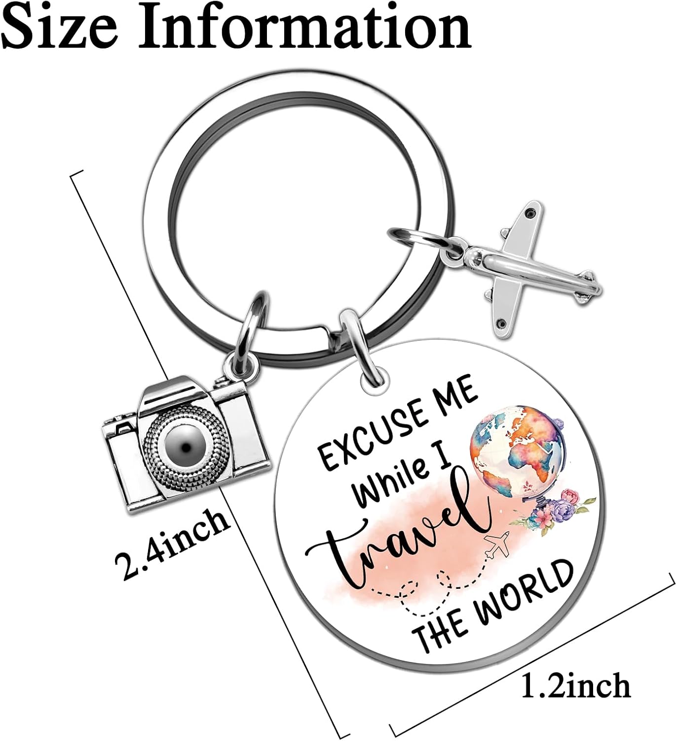 Travel Gifts for Women Funny Travel Gifts Keychains
