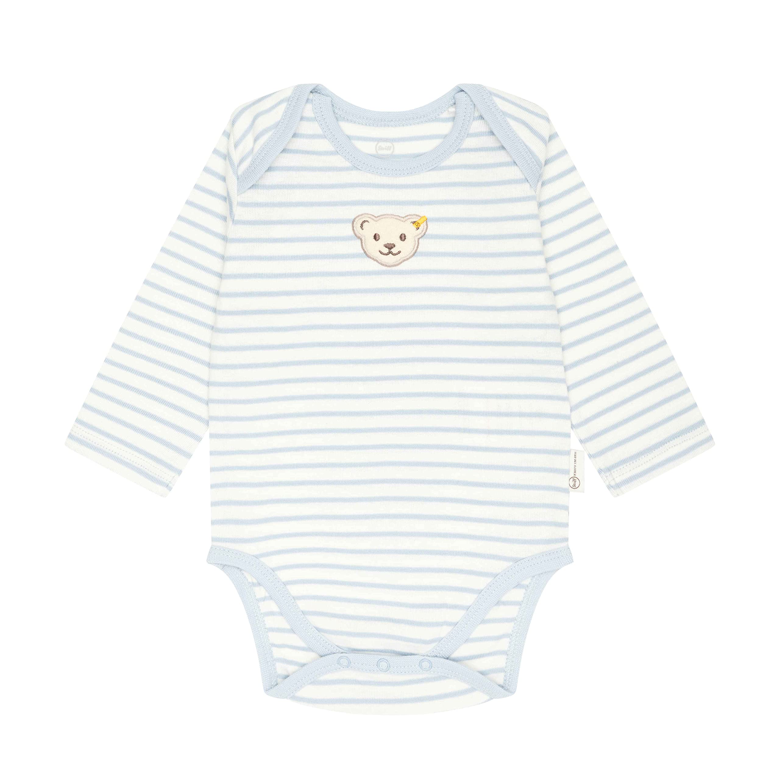 Steiff Unisex Baby Body Amerikanischer Kragen Langarm Unterwäsche (1er Pack)
