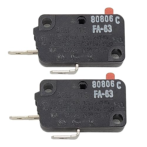 Miniatura 1 de [SZM-V16-FA-63 Interruptor OEM Mania] SZM-V16-FA-63 Paquete de 2 nuevos OEM producidos para LG GE Starion Microhorno Puerta Microinterruptor pieza