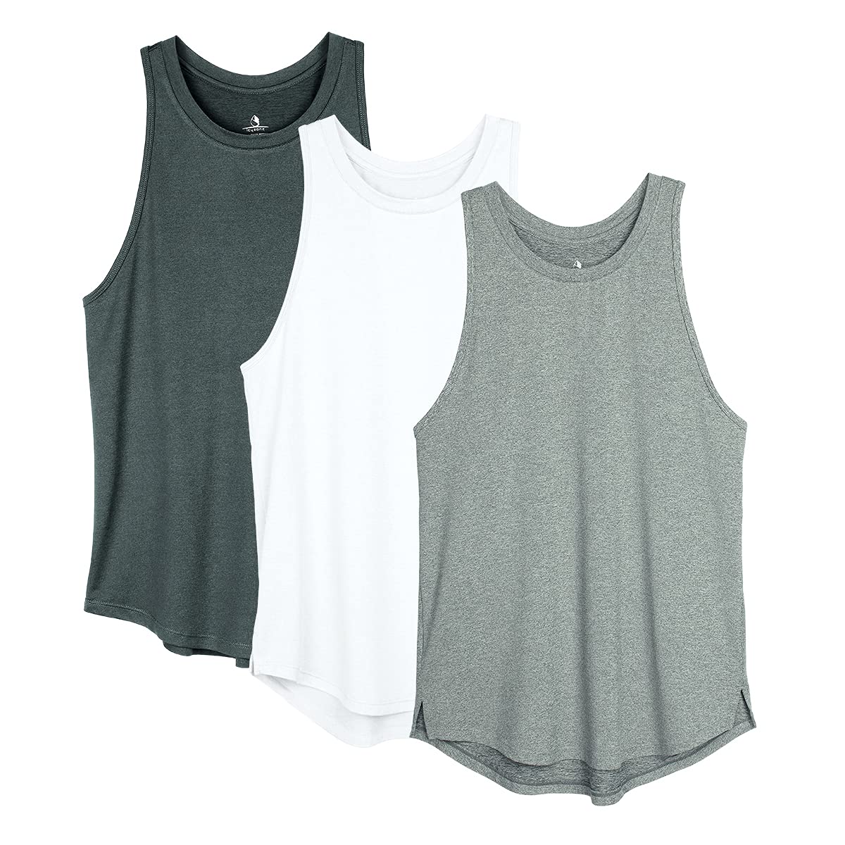 icyzone Camiseta de Tirantes Fitness Deportiva Mujer, Pack de 3 — view 10