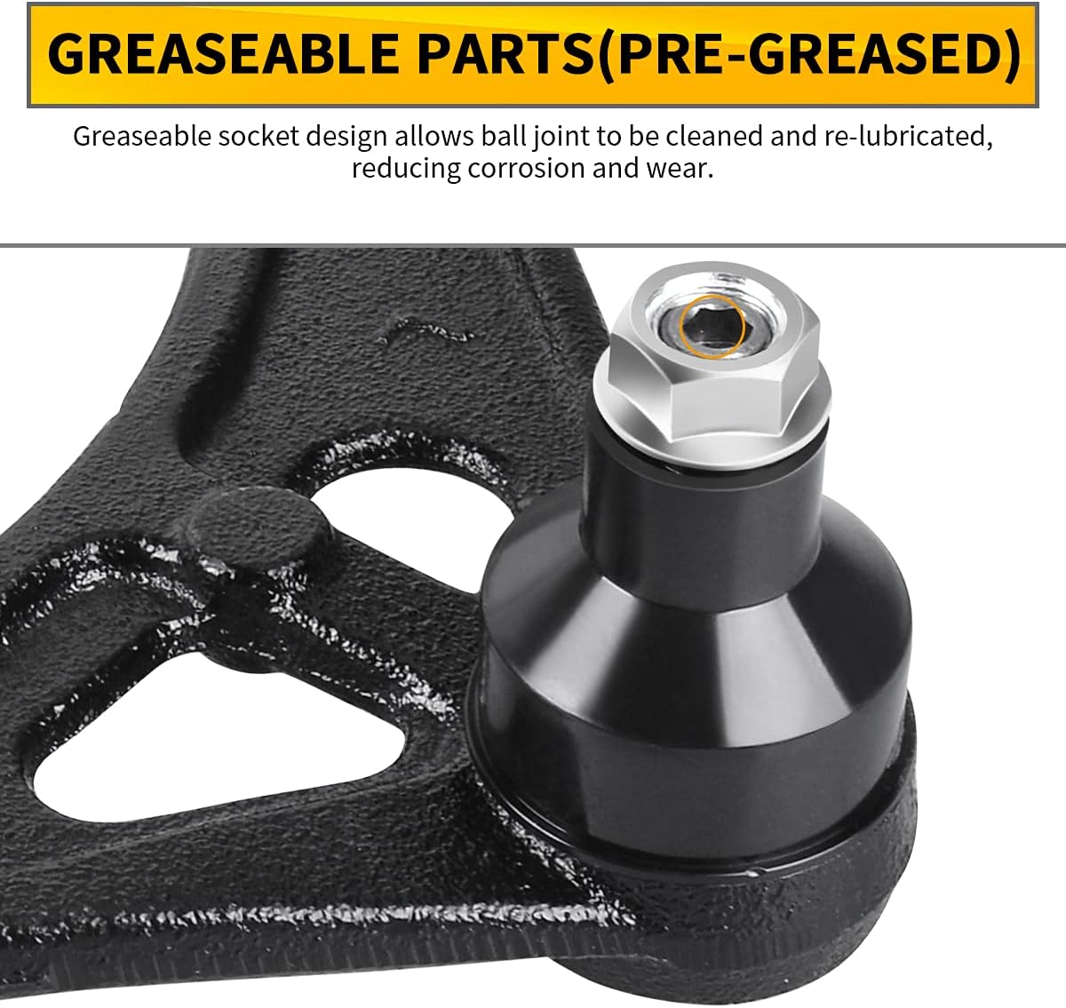 YITAMOTOR-Front Control Arm Kit Compatible with 2005-2010 Chrysler 300, 2008-2010 Dodge Challenger, 2006-2010 Dodge Charger, 2005-2008 Dodge Magnum - 14PCS Front Suspension Kit (RWD Models Only)