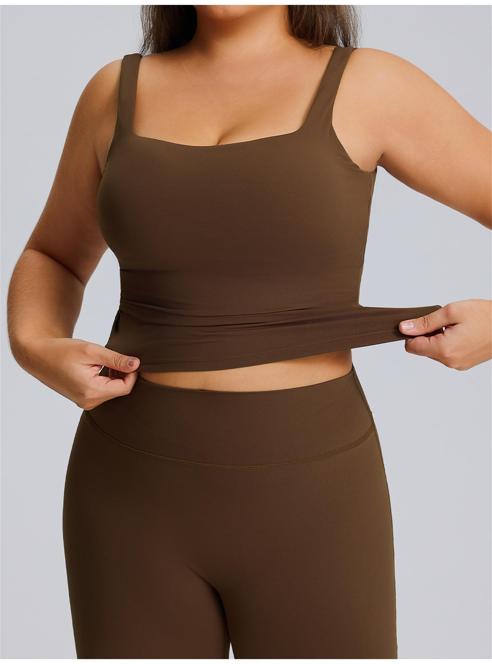 Conjunto de 2 piezas de yoga para mujer, ropa casual deportiva sin mangas, brasier, camisola, gimnasio, pantalones de yoga, leggings, pantalones deportivos sueltos y elásticos