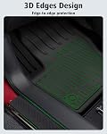 Floor Mats & Cargo Liner Custom Fit for Escape & C-max 2013-2019 All Weather TPE Rubber Floor Liners Full Set Liners Cargo Protector & Door Sill Guards for Ford Escape Accessories