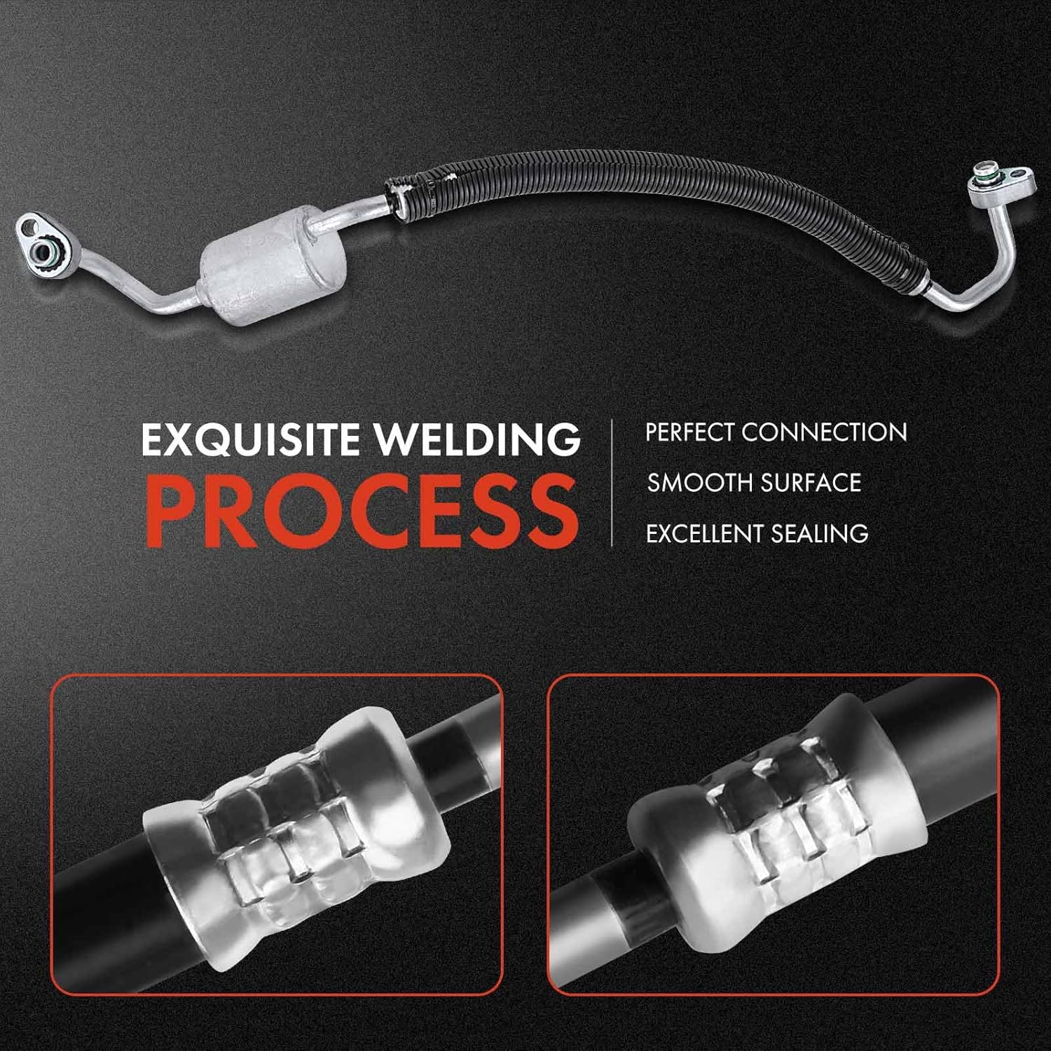 A-Premium A/C Suction and Discharge Line Hose Assembly Compatible with Ford F-150 2010 4.6L 5.4L