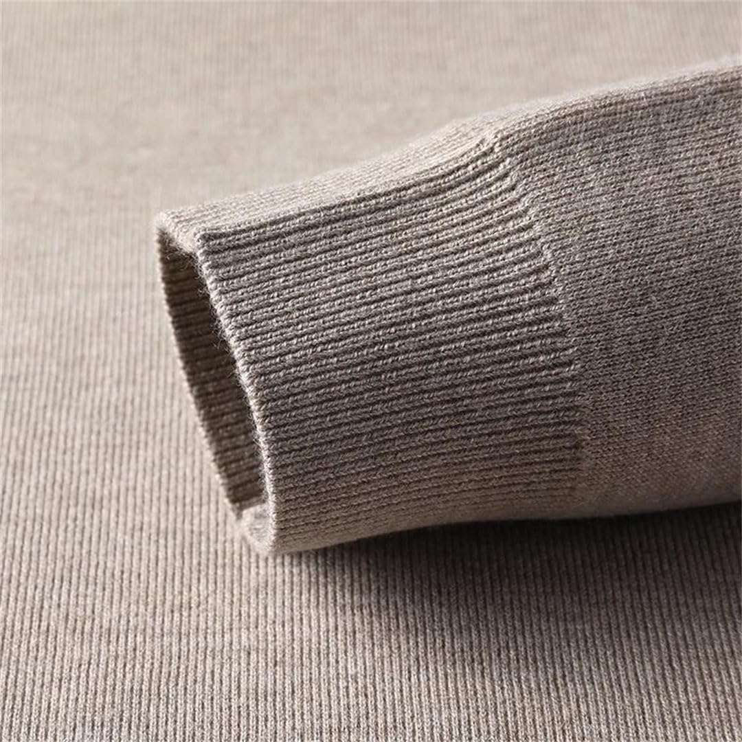 Men's Double-Sided Wool - Semi-Turtleneck | Anti-Pilling Luxury