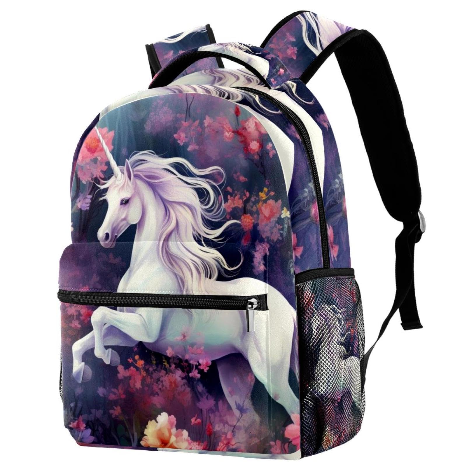 Sac à dos de voyage Licorne Campus multicolore pour école fille et garçon